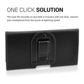 kwmobile Gürteltasche Hülle für Handys mit Gürtelclip - 16,2 x 8,5 cm Gürtel Case mit Gürtelschlaufe
