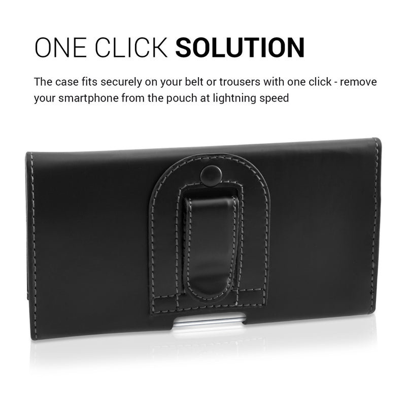 kwmobile Gürteltasche Hülle für Handys mit Gürtelclip - 16,2 x 8,5 cm Gürtel Case mit Gürtelschlaufe