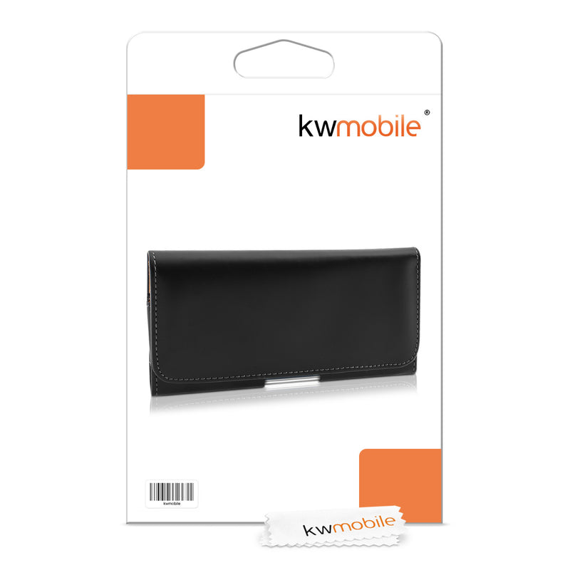 kwmobile Gürteltasche Hülle für Handys mit Gürtelclip - 16,2 x 8,5 cm Gürtel Case mit Gürtelschlaufe