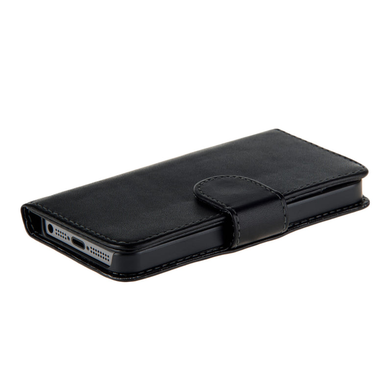 kwmobile Wallet Case Hülle kompatibel mit Apple iPhone SE (1.Gen 2016) / iPhone 5 / iPhone 5S - Cover Flip Tasche mit Kartenfach