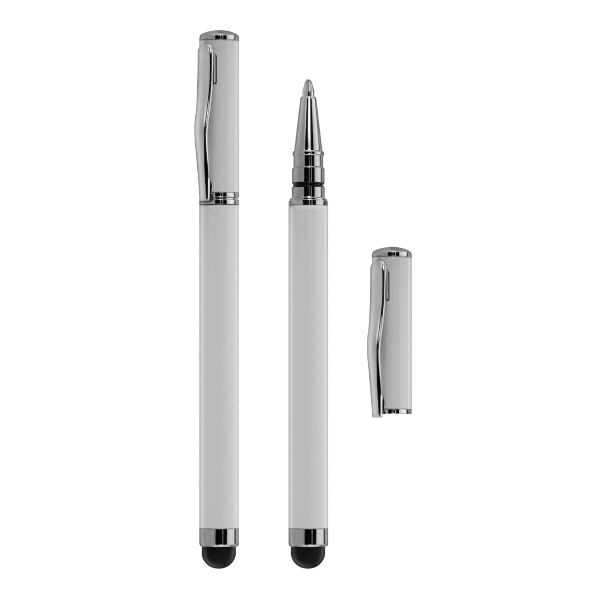 kwmobile Schlichter und eleganter 2 in 1 Stylus Pen mit Kugelschreiber für alle gängigen Smartphones und Tablets mit Touchscreen