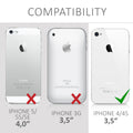kwmobile Schutzhülle kompatibel mit Apple iPhone 4 / 4S - Hülle Handy - Handyhülle - Cover Case