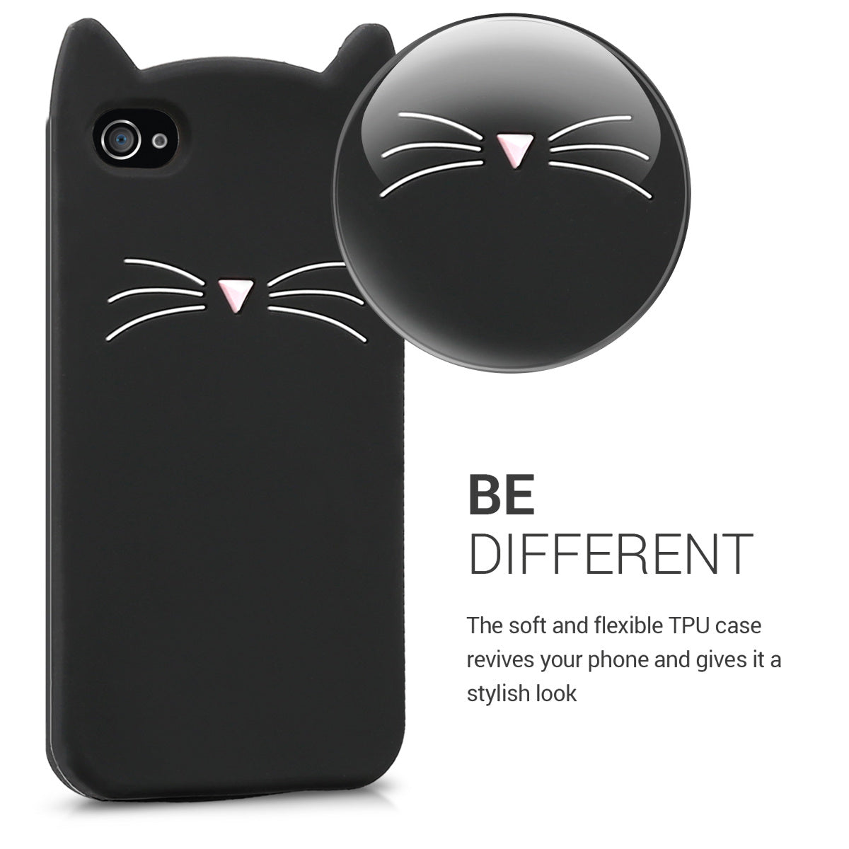 kwmobile Schutzhülle kompatibel mit Apple iPhone 4 / 4S - Hülle Handy - Handyhülle - Cover Case