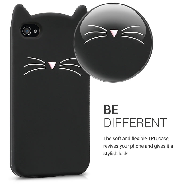 kwmobile Schutzhülle kompatibel mit Apple iPhone 4 / 4S - Hülle Handy - Handyhülle - Cover Case