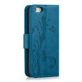 kwmobile Wallet Case kompatibel mit Apple iPhone SE (1.Gen 2016) / iPhone 5 / iPhone 5S Hülle - Cover mit Ständer und Kartenfächern