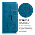 kwmobile Wallet Case kompatibel mit Apple iPhone SE (1.Gen 2016) / iPhone 5 / iPhone 5S Hülle - Cover mit Ständer und Kartenfächern