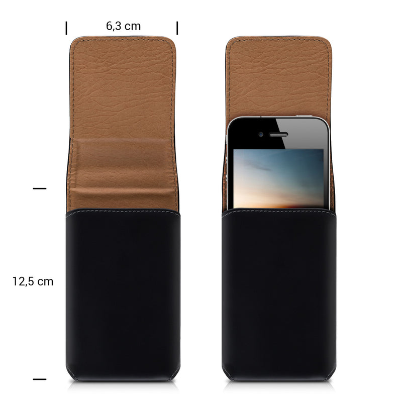 kwmobile Gürteltasche Hülle für Handys mit Gürtelclip - 13,5 x 6,9 cm Gürtel Case mit Gürtelschlaufe