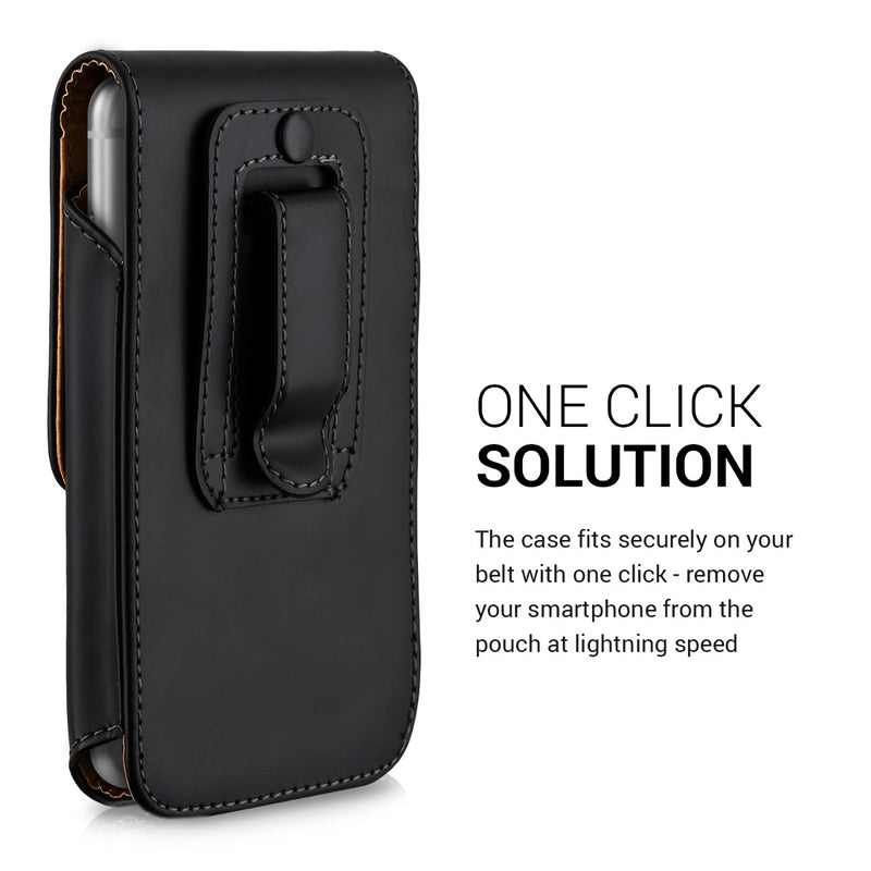 kwmobile Gürteltasche Hülle für Handys mit Gürtelclip - 13,5 x 6,9 cm Gürtel Case mit Gürtelschlaufe