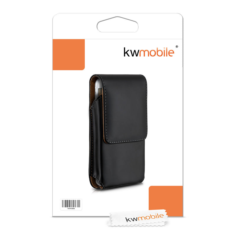 kwmobile Gürteltasche Hülle für Handys mit Gürtelclip - 13,5 x 6,9 cm Gürtel Case mit Gürtelschlaufe