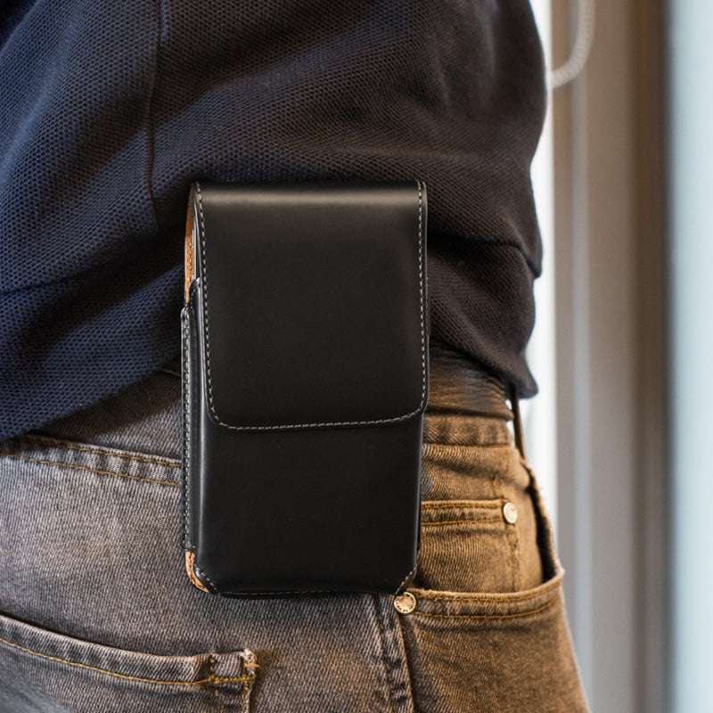 kwmobile Gürteltasche Hülle für Handys mit Gürtelclip - 13,5 x 6,9 cm Gürtel Case mit Gürtelschlaufe