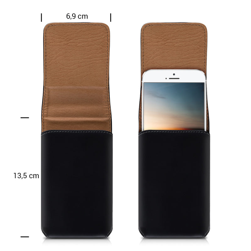 kwmobile Gürteltasche Hülle für Handys mit Gürtelclip - 13,5 x 6,9 cm Gürtel Case mit Gürtelschlaufe