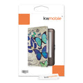 kwmobile Schutzhülle für Tolino Shine (2013) Hülle - eReader Flip Case mit Auto Sleep Funktion - Schmetterlinge Vintage mit Beige