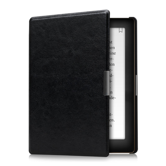 kwmobile Klapphülle kompatibel mit Kobo Aura Edition 1 Hülle - eReader Case aus Kunstleder - Cover - Schwarz Schwarz  