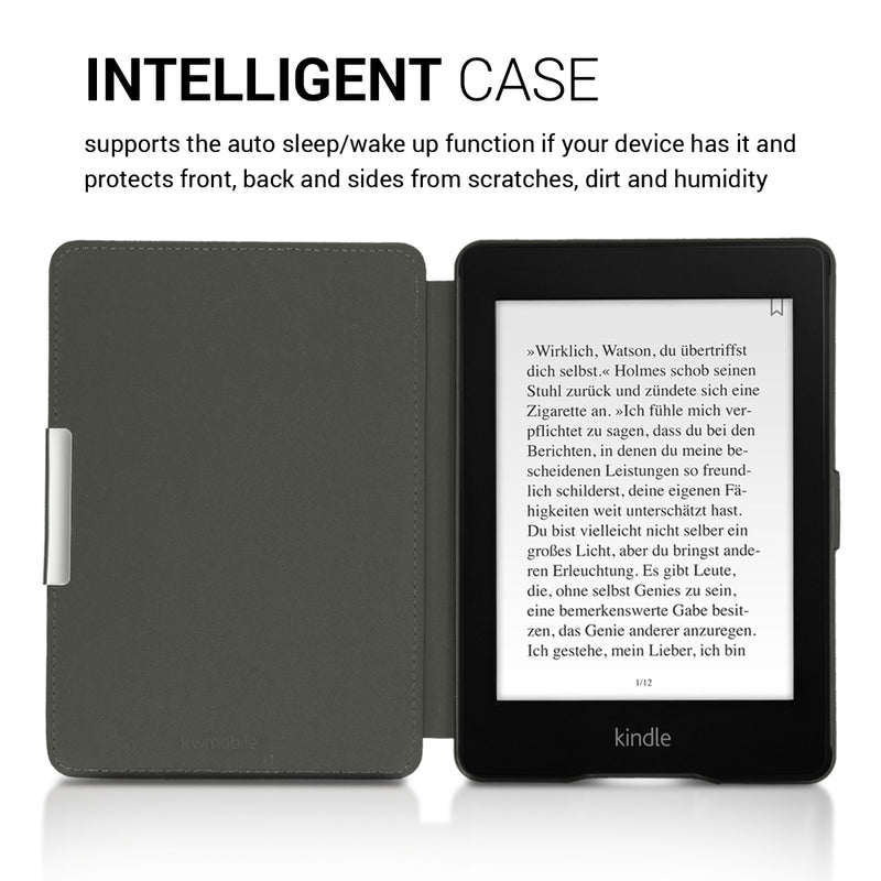 kwmobile Schutzhülle für Amazon Kindle Paperwhite Hülle - eReader Flip Case mit Auto Sleep Funktion