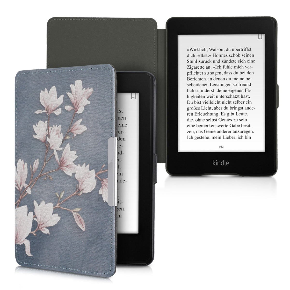 kwmobile Schutzhülle für Amazon Kindle Paperwhite Hülle - eReader Flip Case mit Auto Sleep Funktion