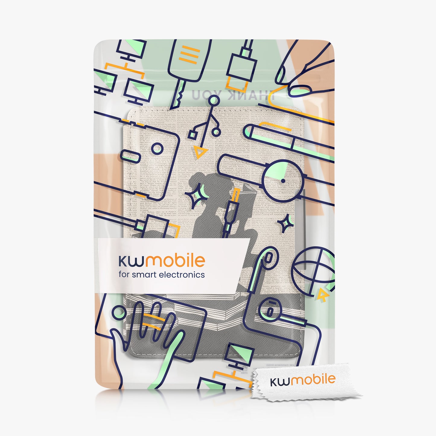 kwmobile Schutzhülle für Amazon Kindle Paperwhite Hülle - eReader Flip Case mit Auto Sleep Funktion