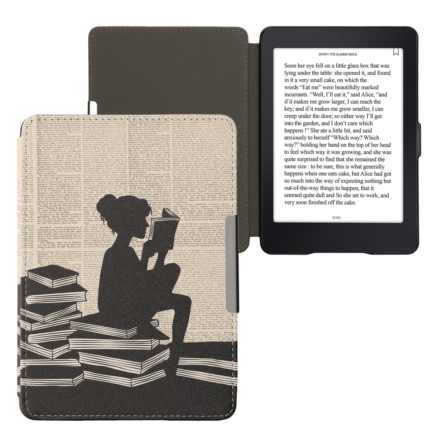 kwmobile Schutzhülle für Amazon Kindle Paperwhite Hülle - eReader Flip Case mit Auto Sleep Funktion
