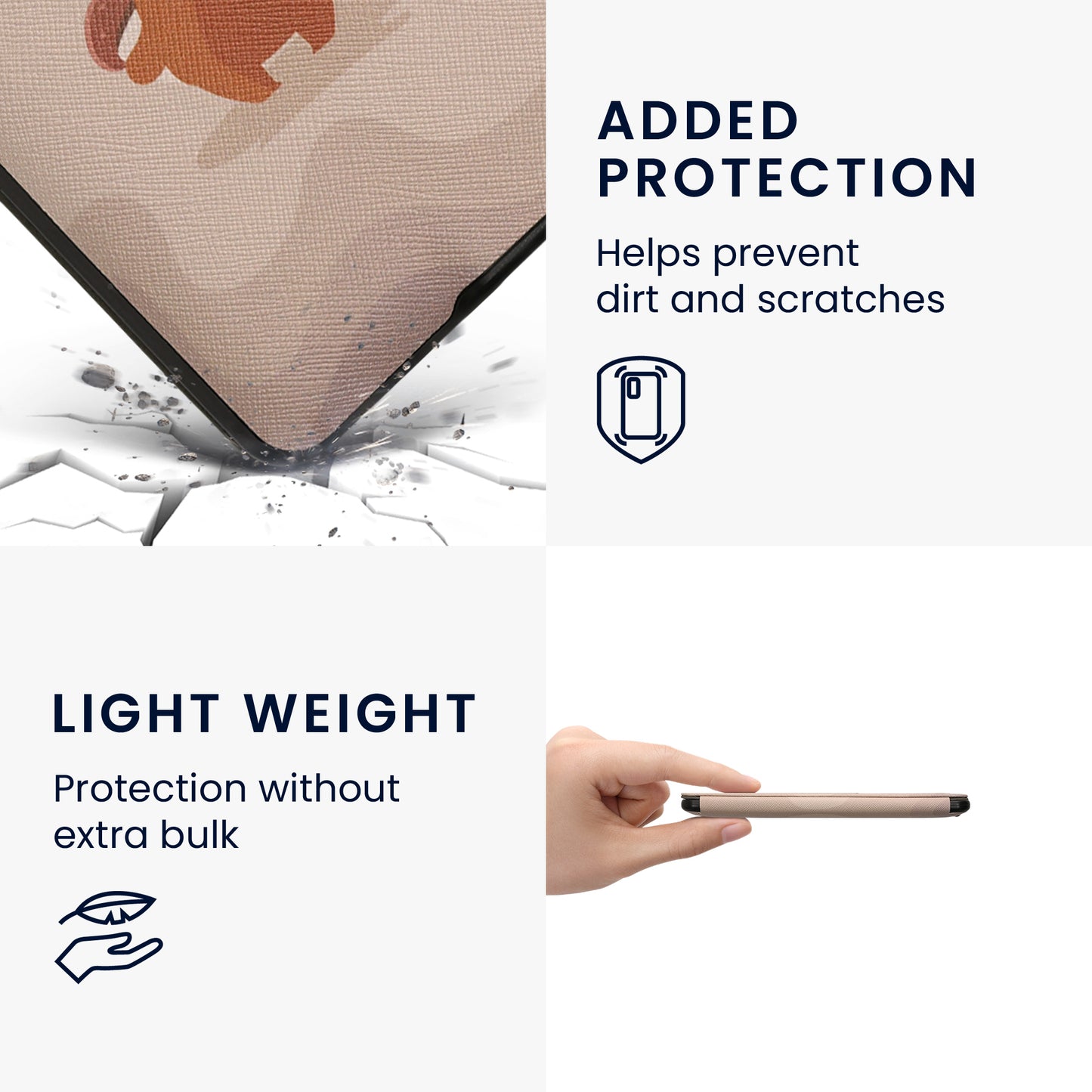 kwmobile Schutzhülle für Amazon Kindle Paperwhite Hülle - eReader Flip Case mit Auto Sleep Funktion