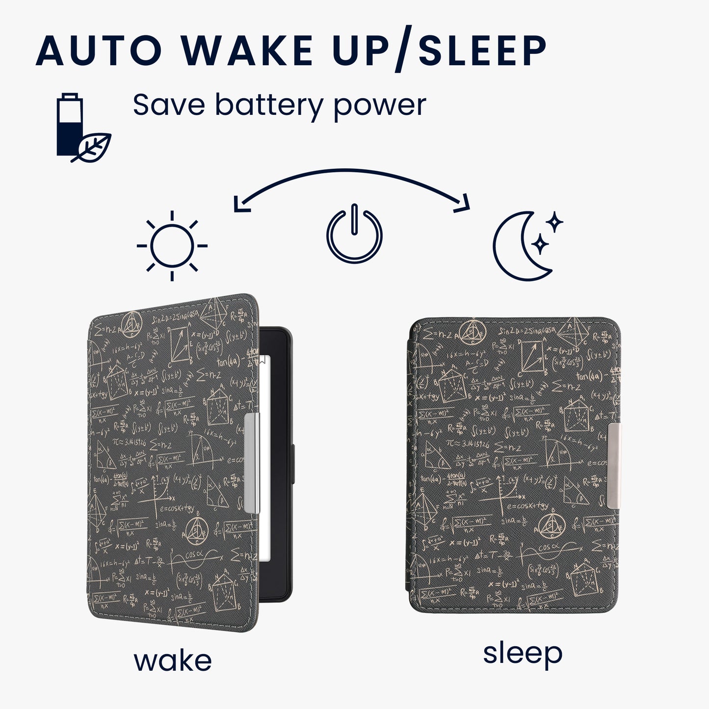 kwmobile Schutzhülle für Amazon Kindle Paperwhite Hülle - eReader Flip Case mit Auto Sleep Funktion