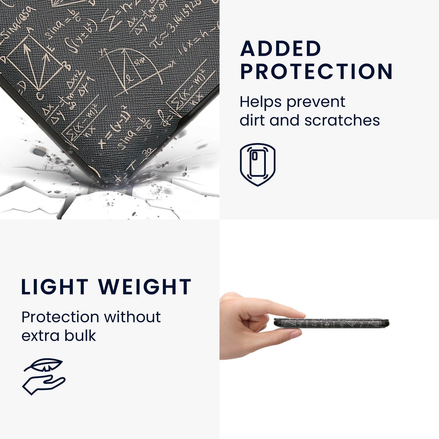 kwmobile Schutzhülle für Amazon Kindle Paperwhite Hülle - eReader Flip Case mit Auto Sleep Funktion