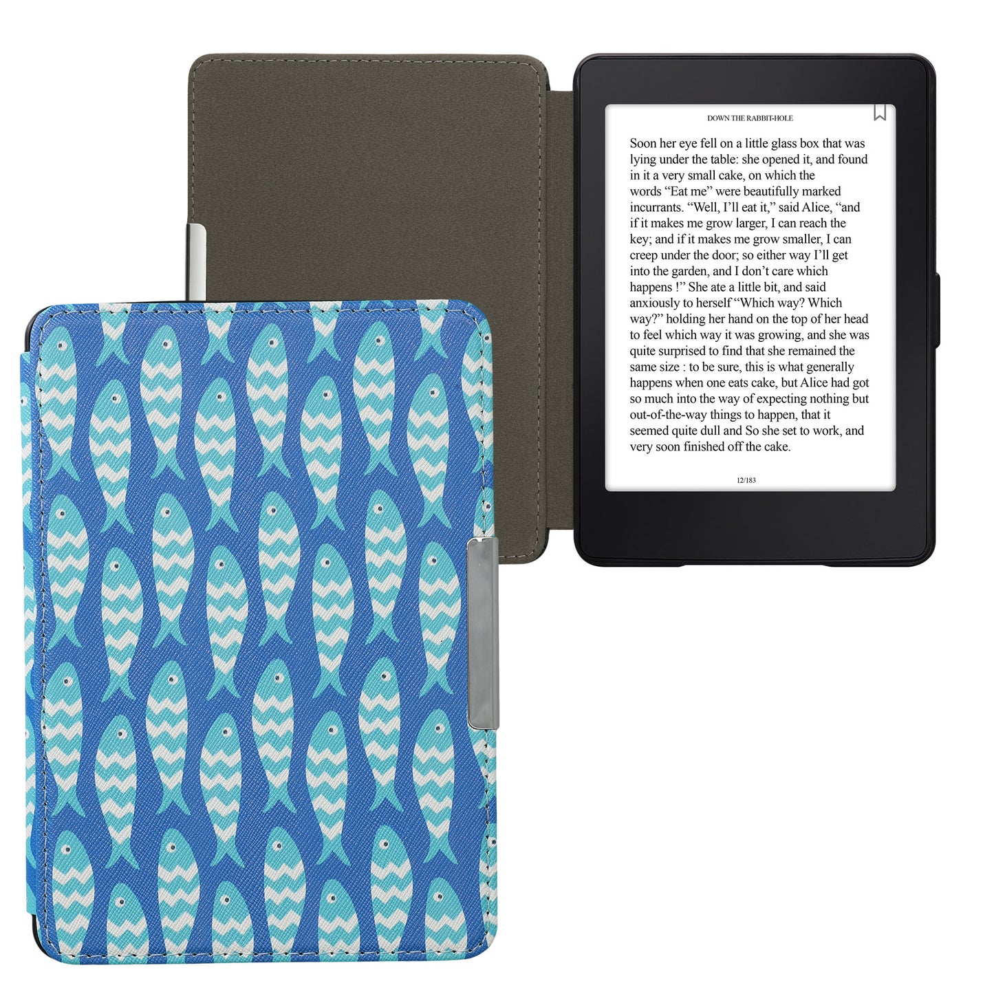 kwmobile Schutzhülle für Amazon Kindle Paperwhite Hülle - eReader Flip Case mit Auto Sleep Funktion