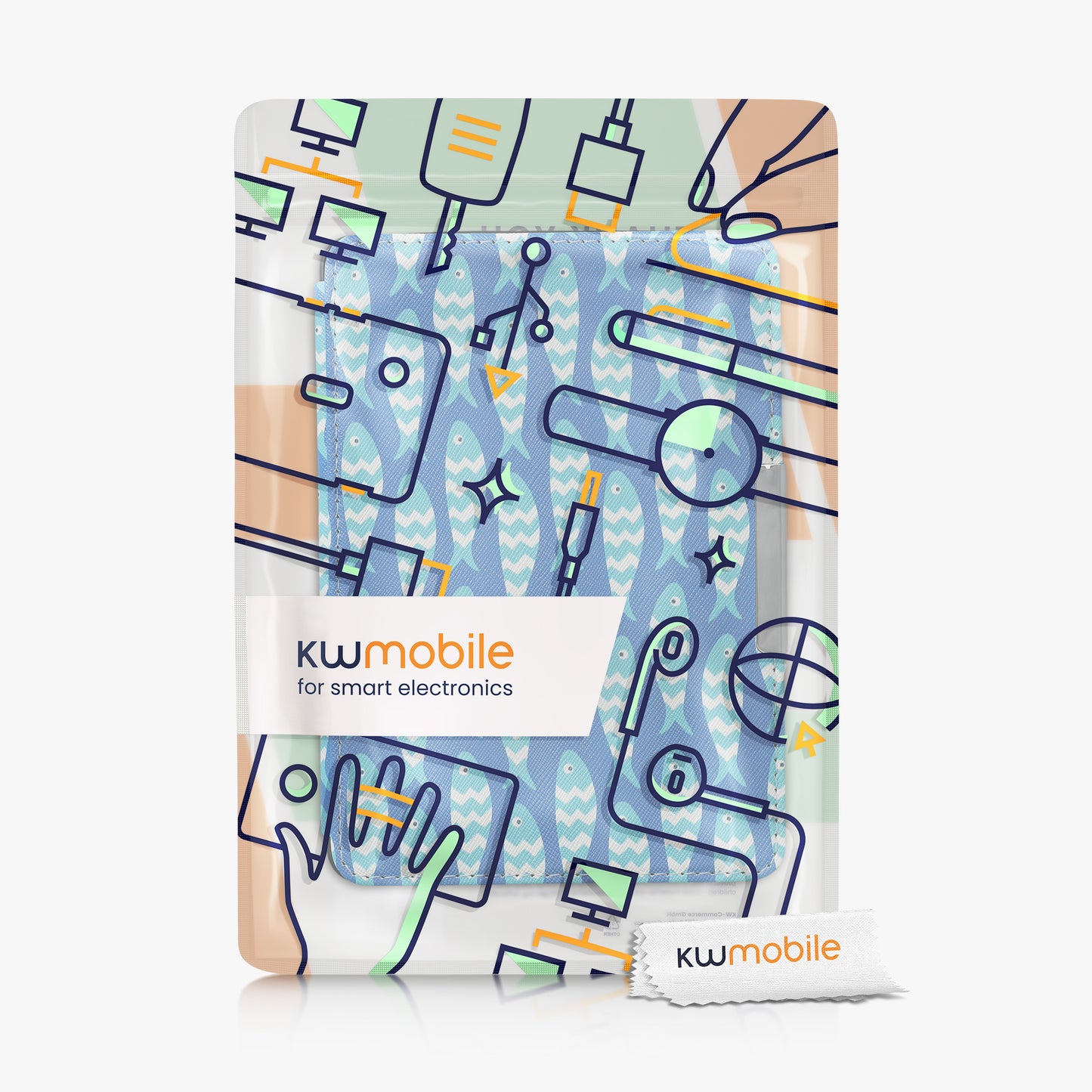 kwmobile Schutzhülle für Amazon Kindle Paperwhite Hülle - eReader Flip Case mit Auto Sleep Funktion