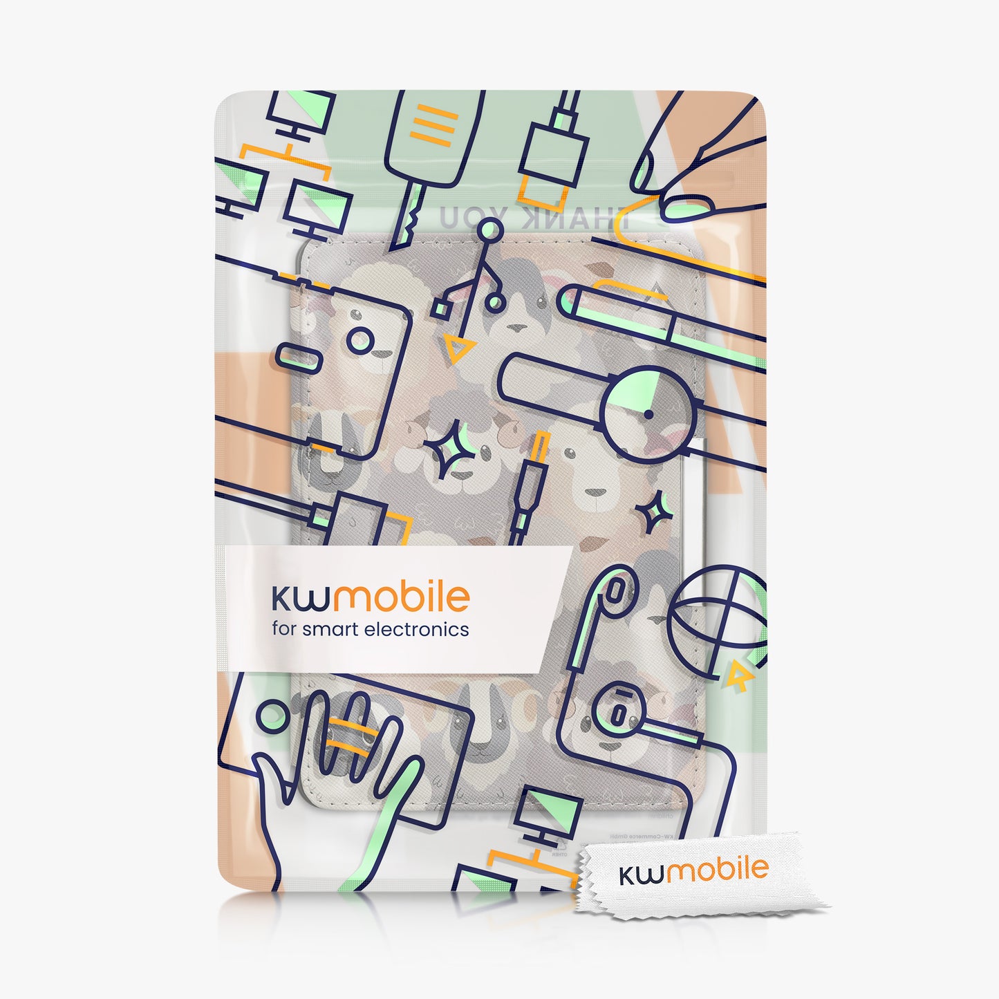 kwmobile Schutzhülle für Amazon Kindle Paperwhite Hülle - eReader Flip Case mit Auto Sleep Funktion
