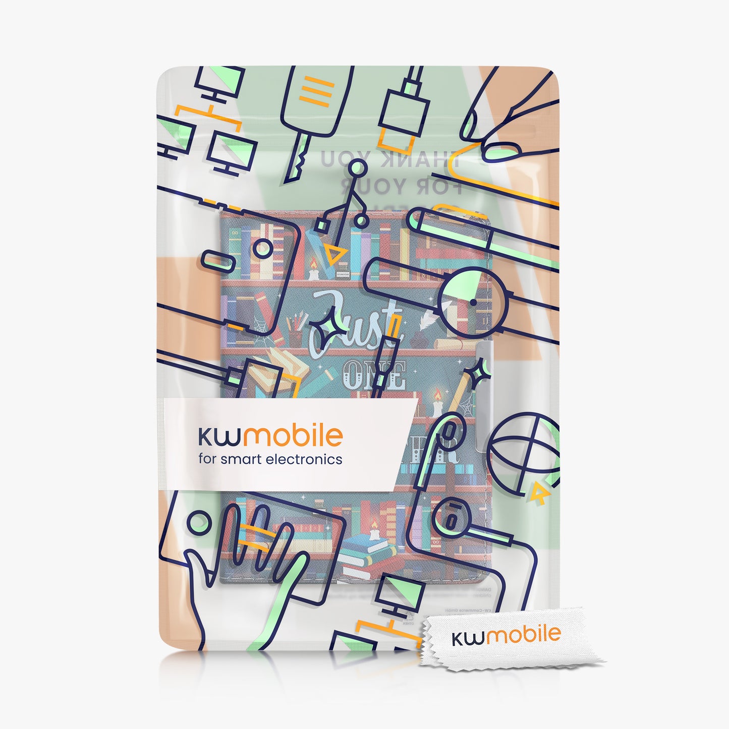 kwmobile Schutzhülle für Tolino Vision HD Hülle - eReader Flip Case mit Auto Sleep Funktion