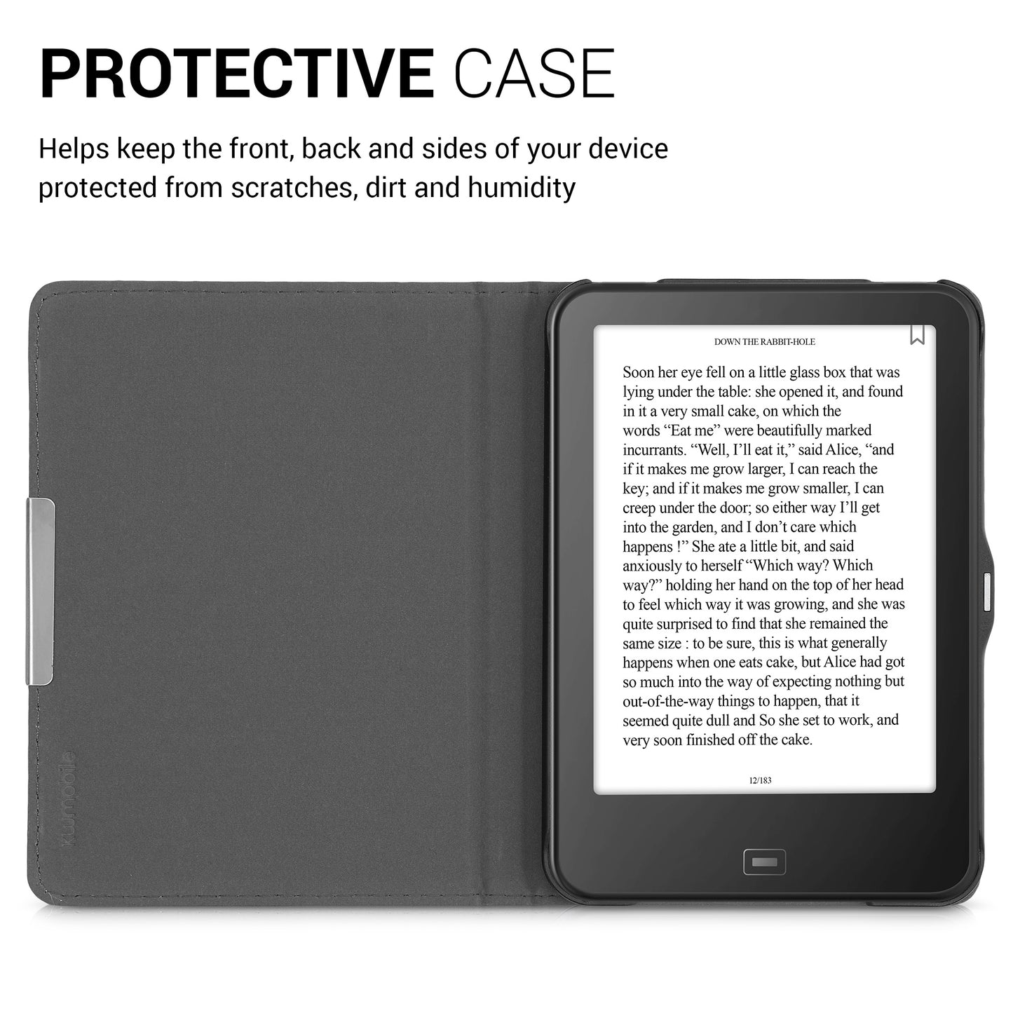 kwmobile Schutzhülle für Tolino Vision HD Hülle - eReader Flip Case mit Auto Sleep Funktion
