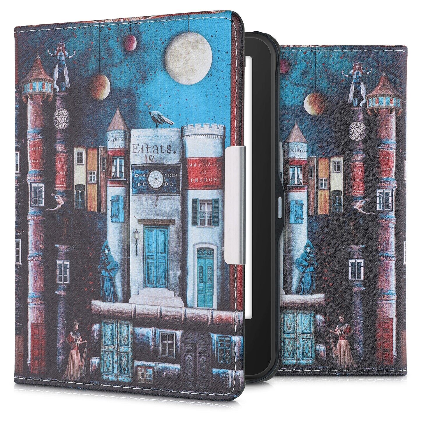 kwmobile Schutzhülle für Tolino Vision HD Hülle - eReader Flip Case mit Auto Sleep Funktion