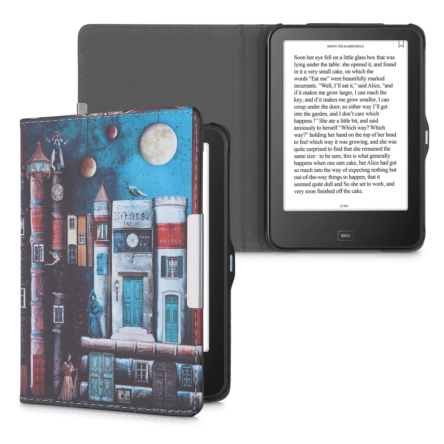 kwmobile Schutzhülle für Tolino Vision HD Hülle - eReader Flip Case mit Auto Sleep Funktion