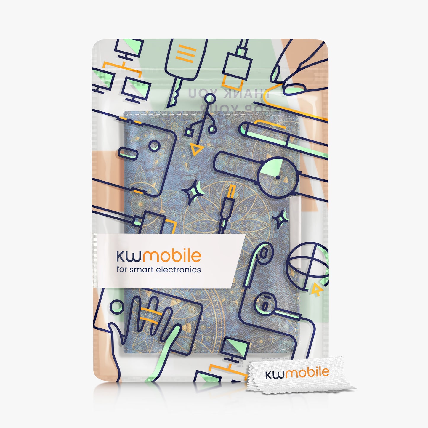kwmobile Schutzhülle für Tolino Vision HD Hülle - eReader Flip Case mit Auto Sleep Funktion
