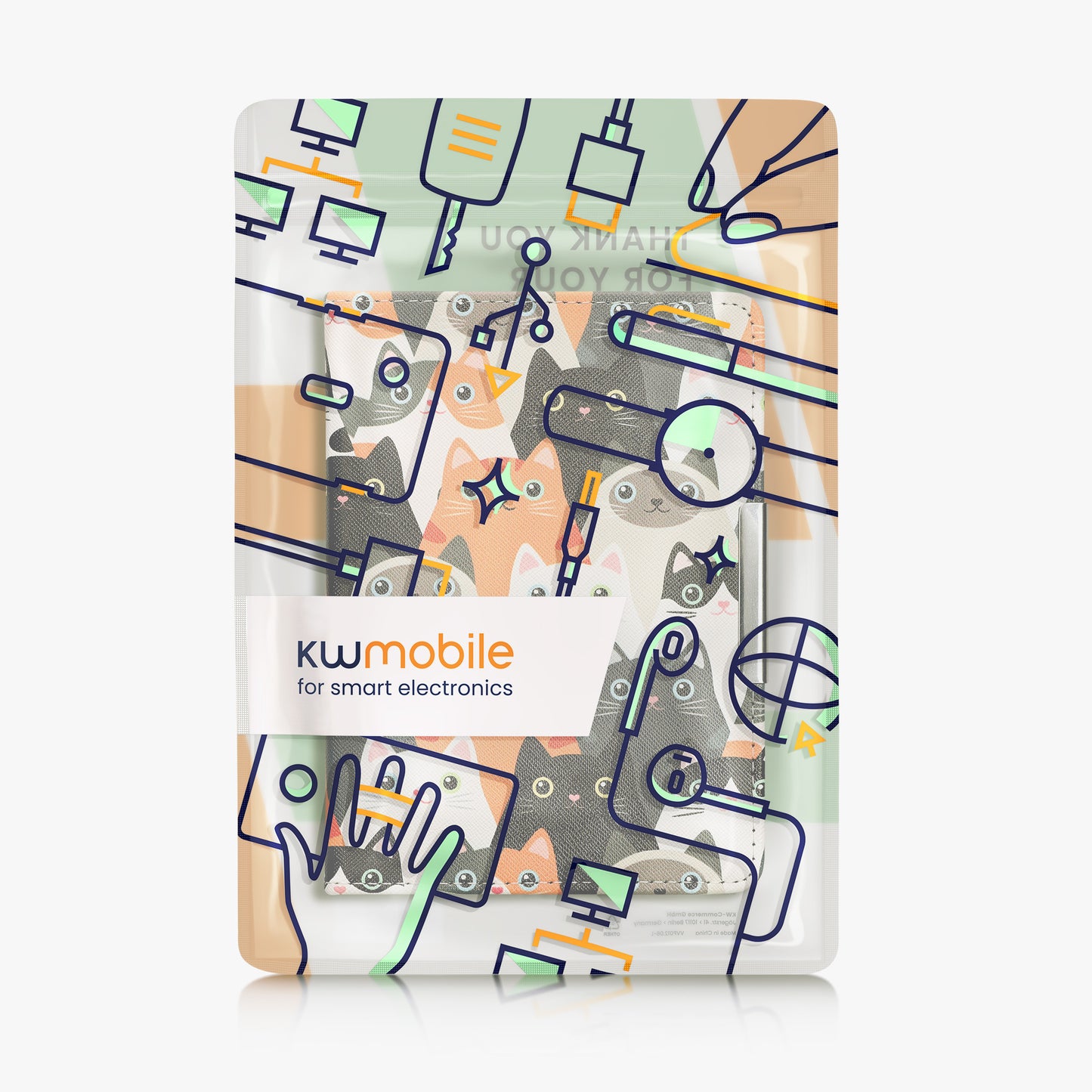 kwmobile Schutzhülle für Tolino Vision HD Hülle - eReader Flip Case mit Auto Sleep Funktion