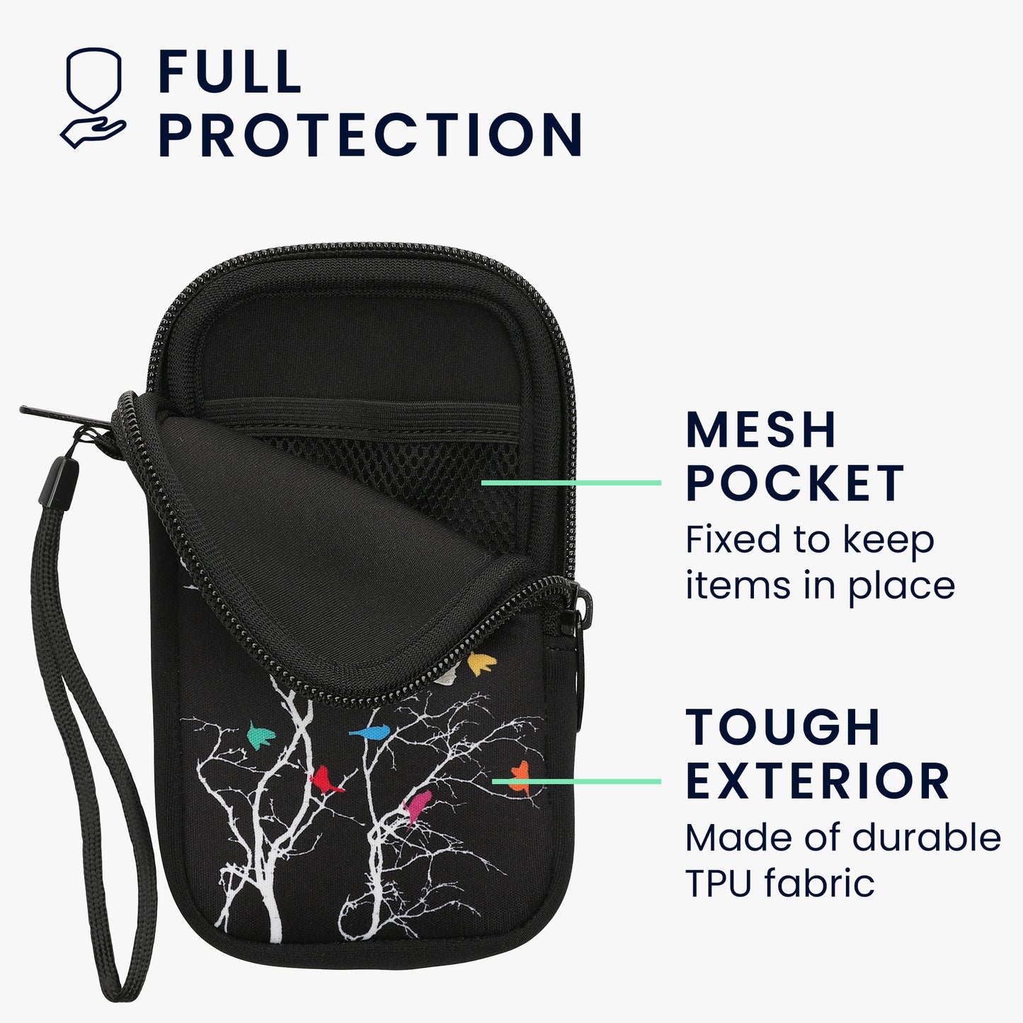 Handytasche für Smartphones 15,2 x 8,3 cm