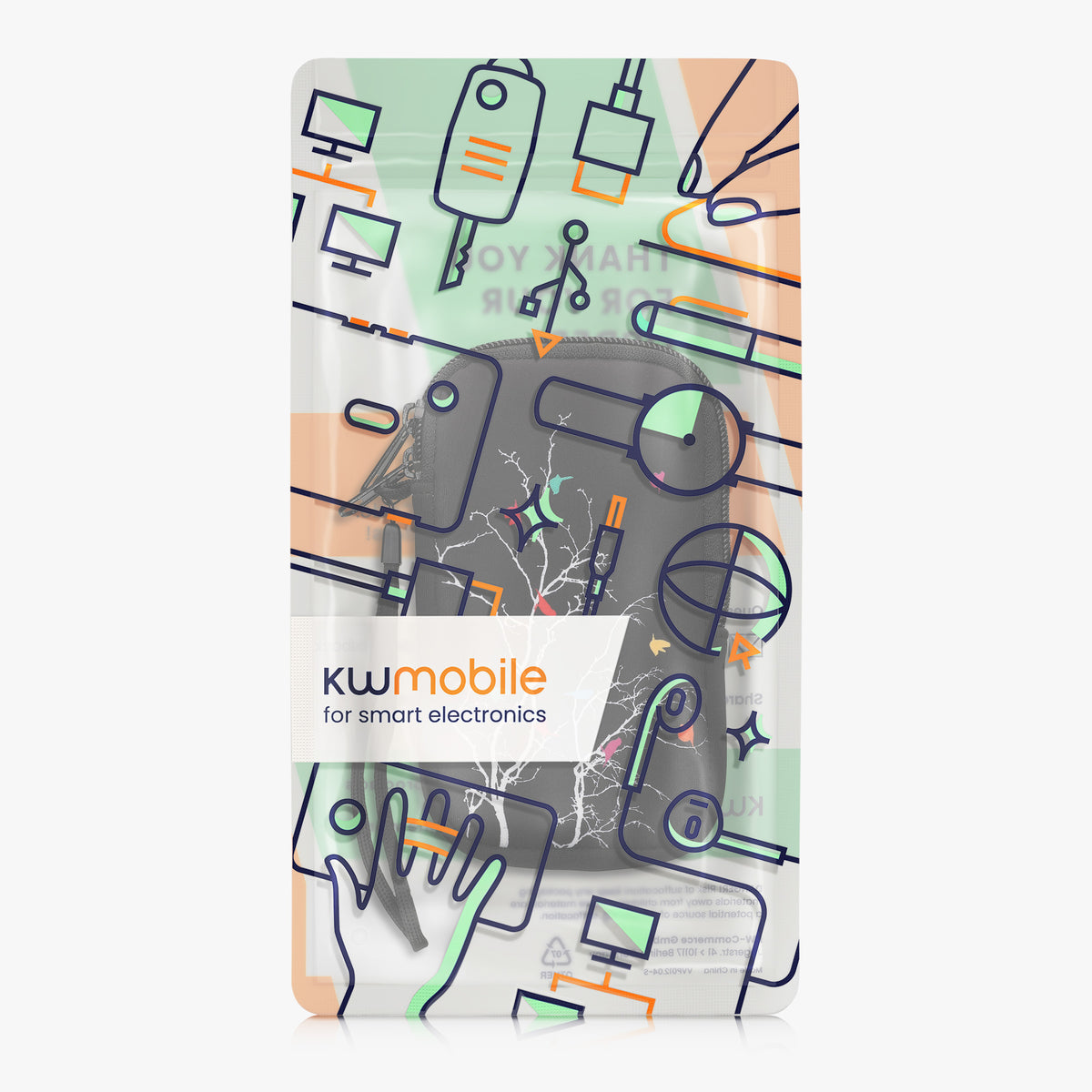 Handytasche für Smartphones 15,2 x 8,3 cm
