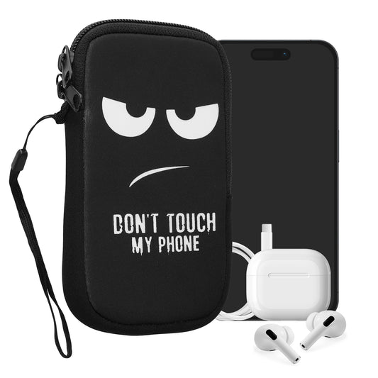 kwmobile Handytasche für Smartphones - 5,5" - Handy Tasche Hülle Cover Case Schutzhülle - Vögel Ast - 15,2 x 8,3 cm Innenmaße