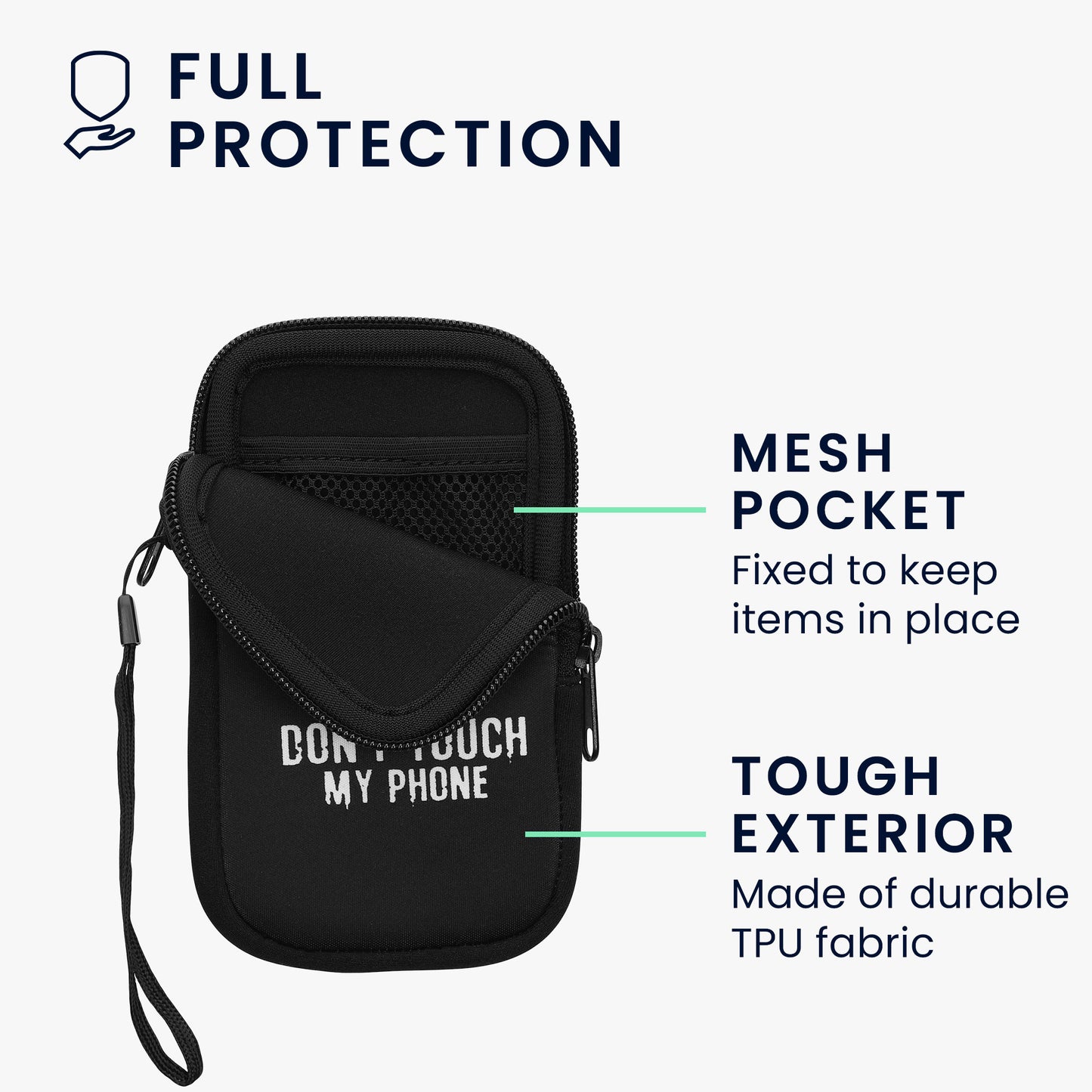 Handytasche für Smartphones 15,2 x 8,3 cm