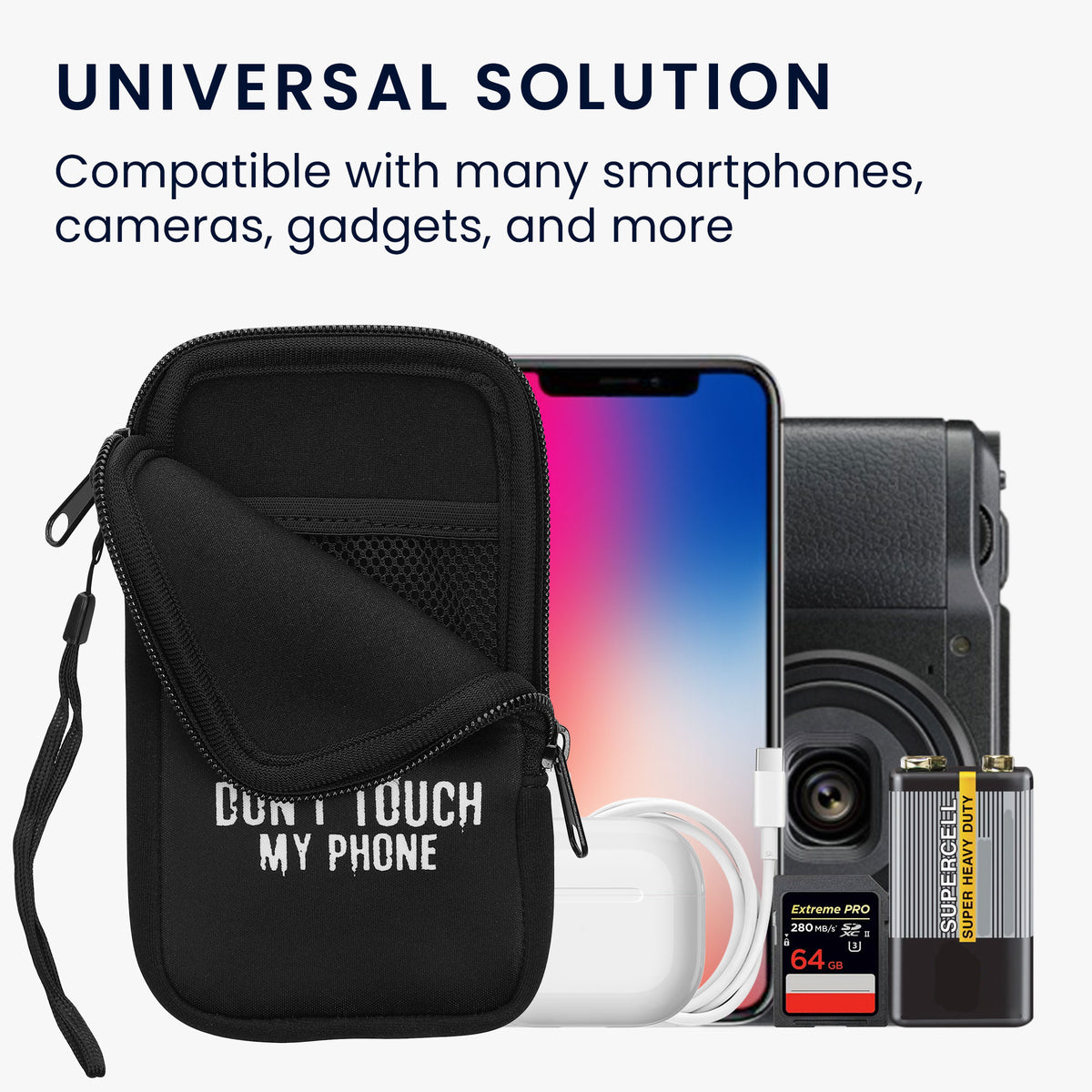 Handytasche für Smartphones 15,2 x 8,3 cm
