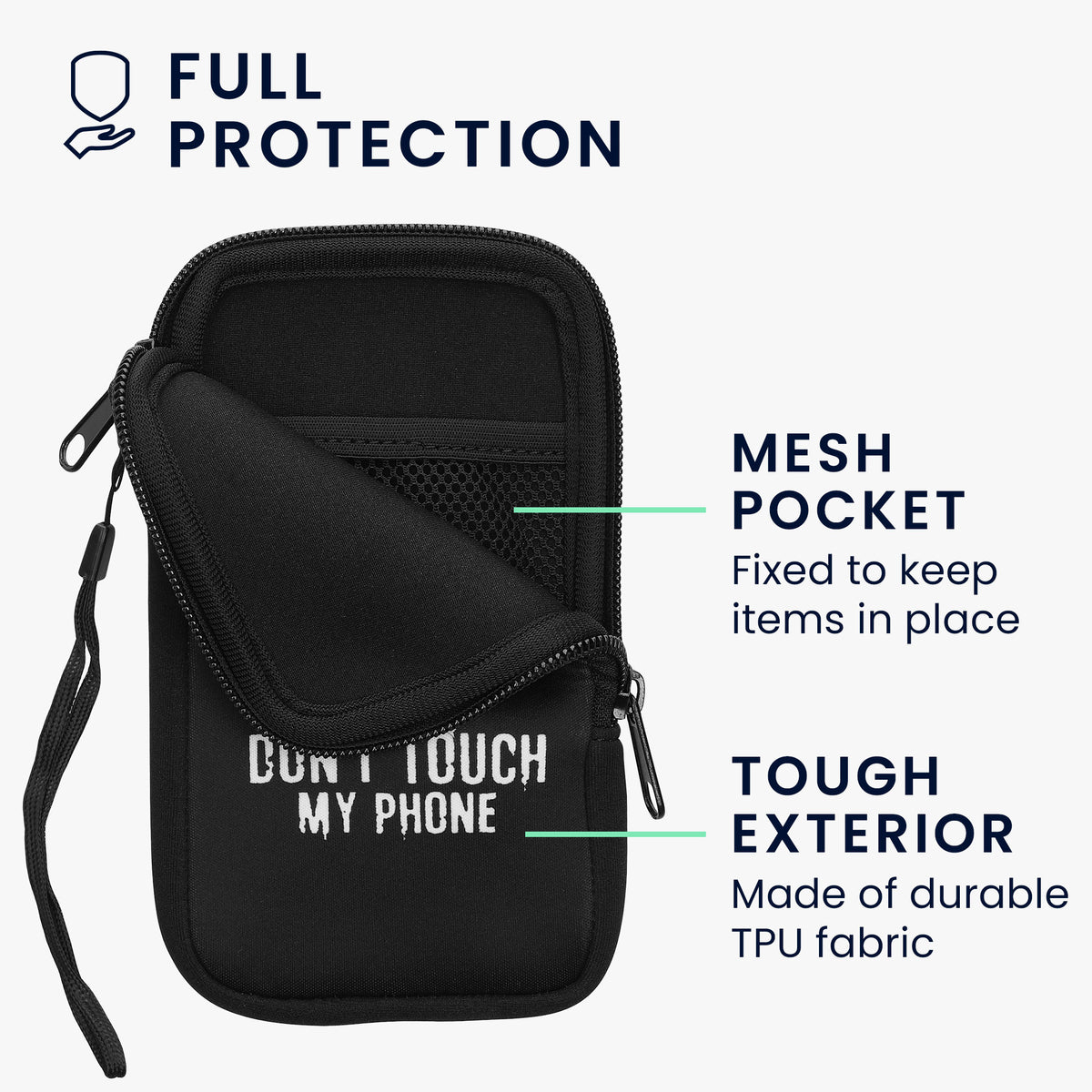 Handytasche für Smartphones 15,2 x 8,3 cm