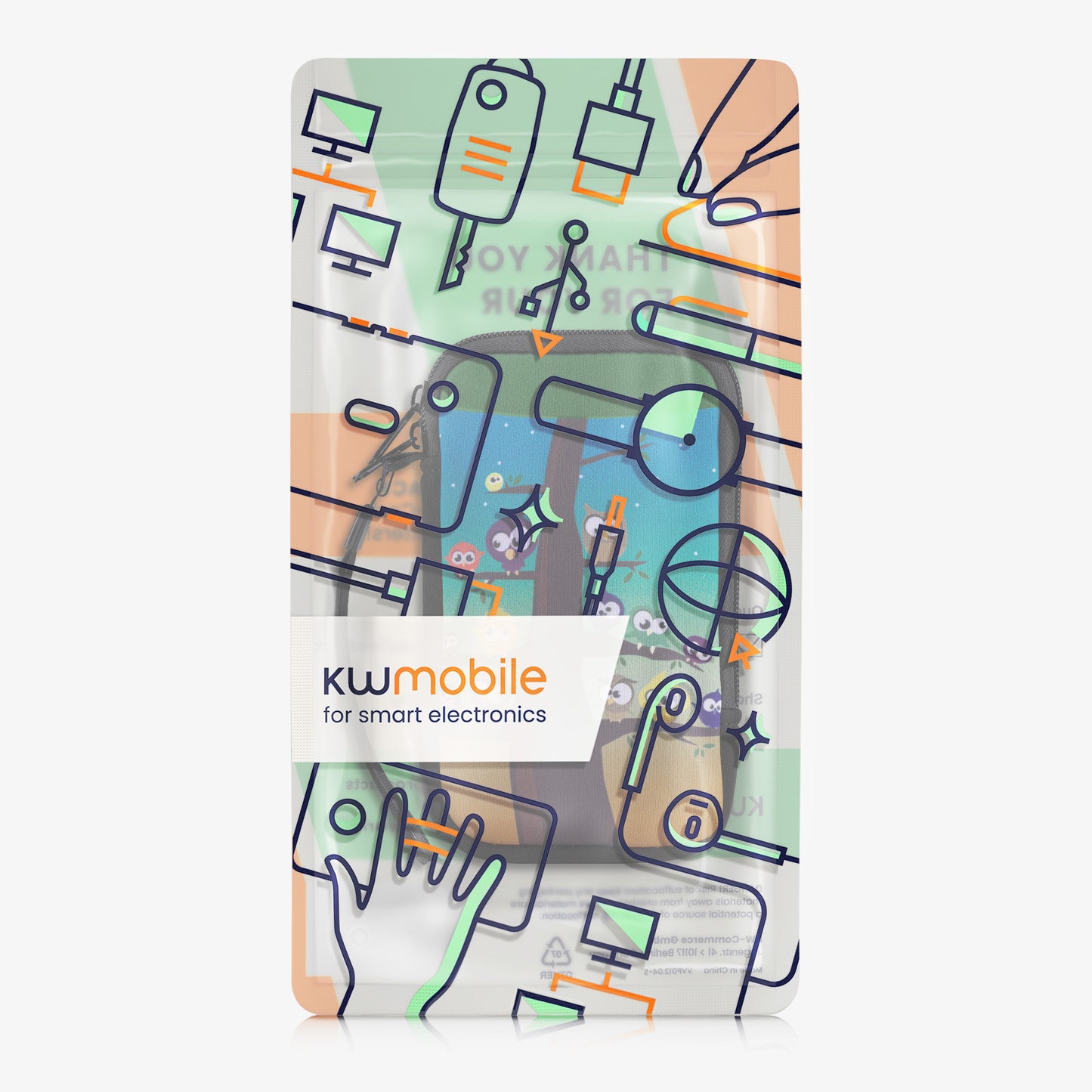Handytasche für Smartphones 15,2 x 8,3 cm