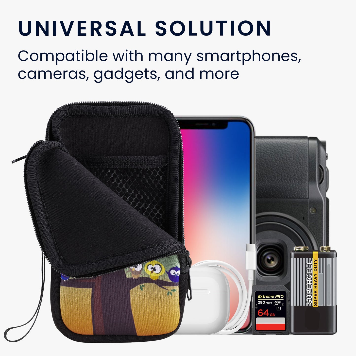 Handytasche für Smartphones 15,2 x 8,3 cm