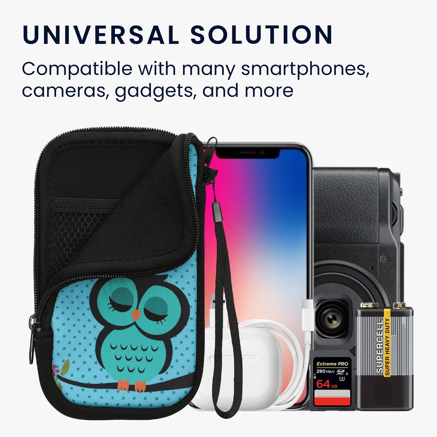 Handytasche für Smartphones 15,2 x 8,3 cm