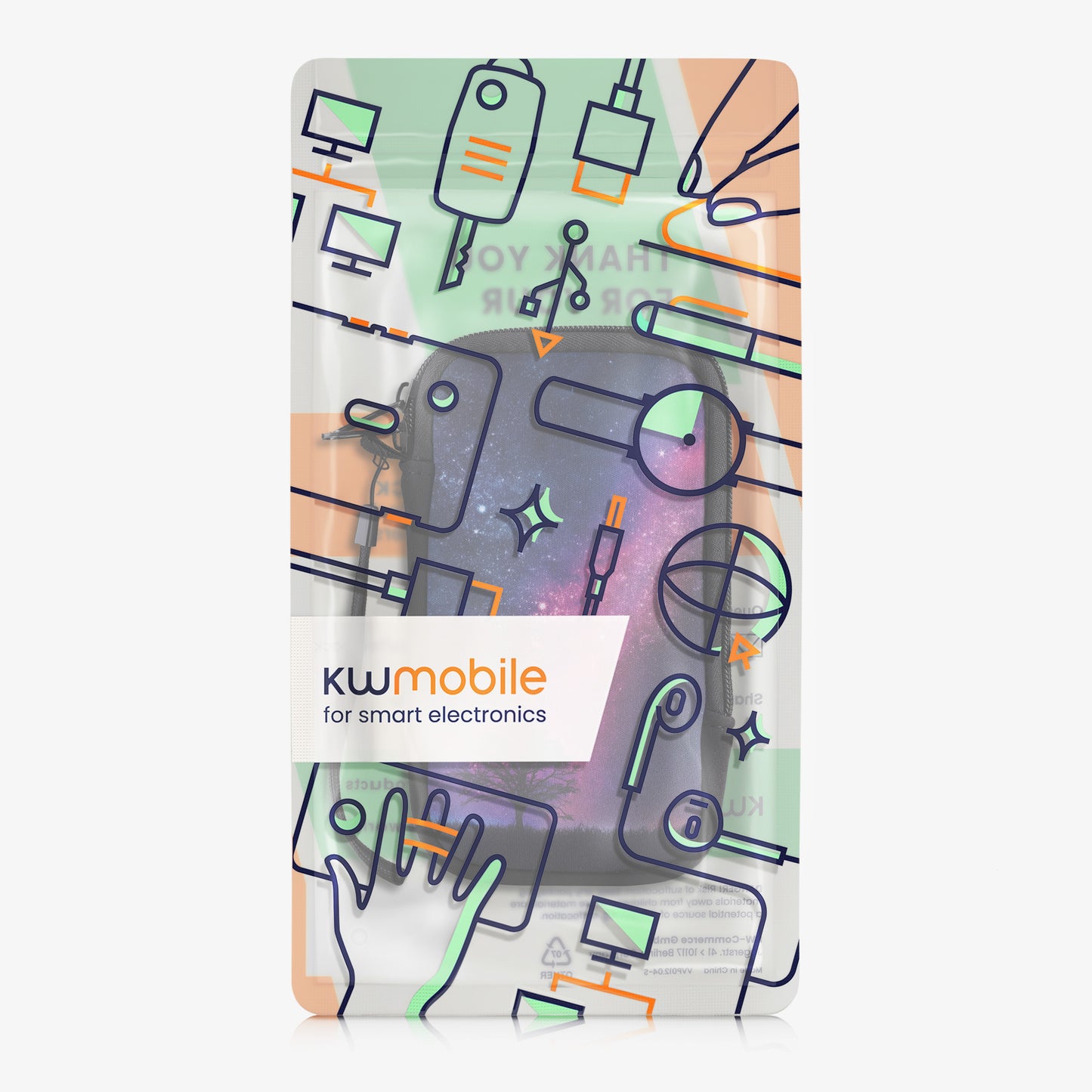 Handytasche für Smartphones 15,2 x 8,3 cm