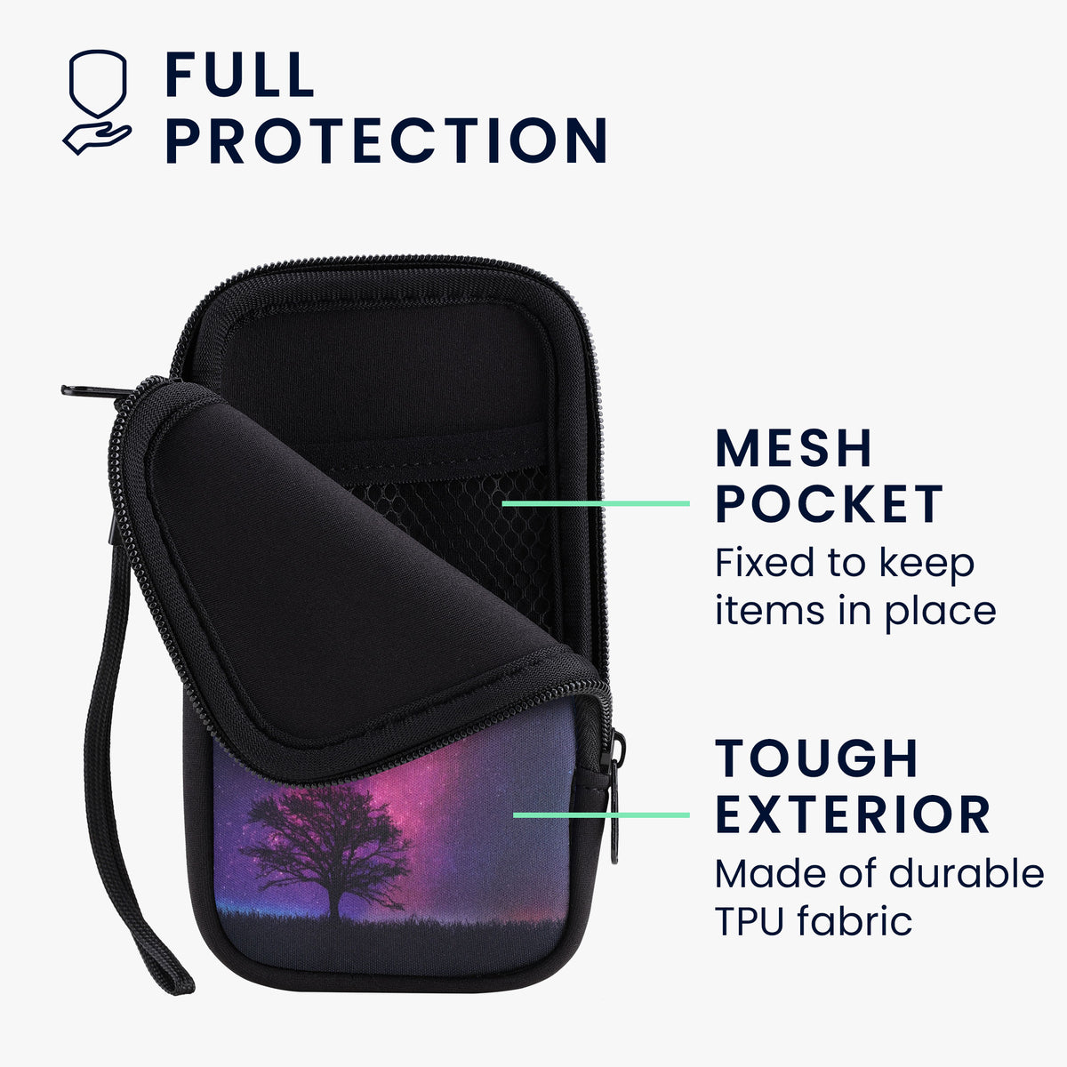 Handytasche für Smartphones 15,2 x 8,3 cm