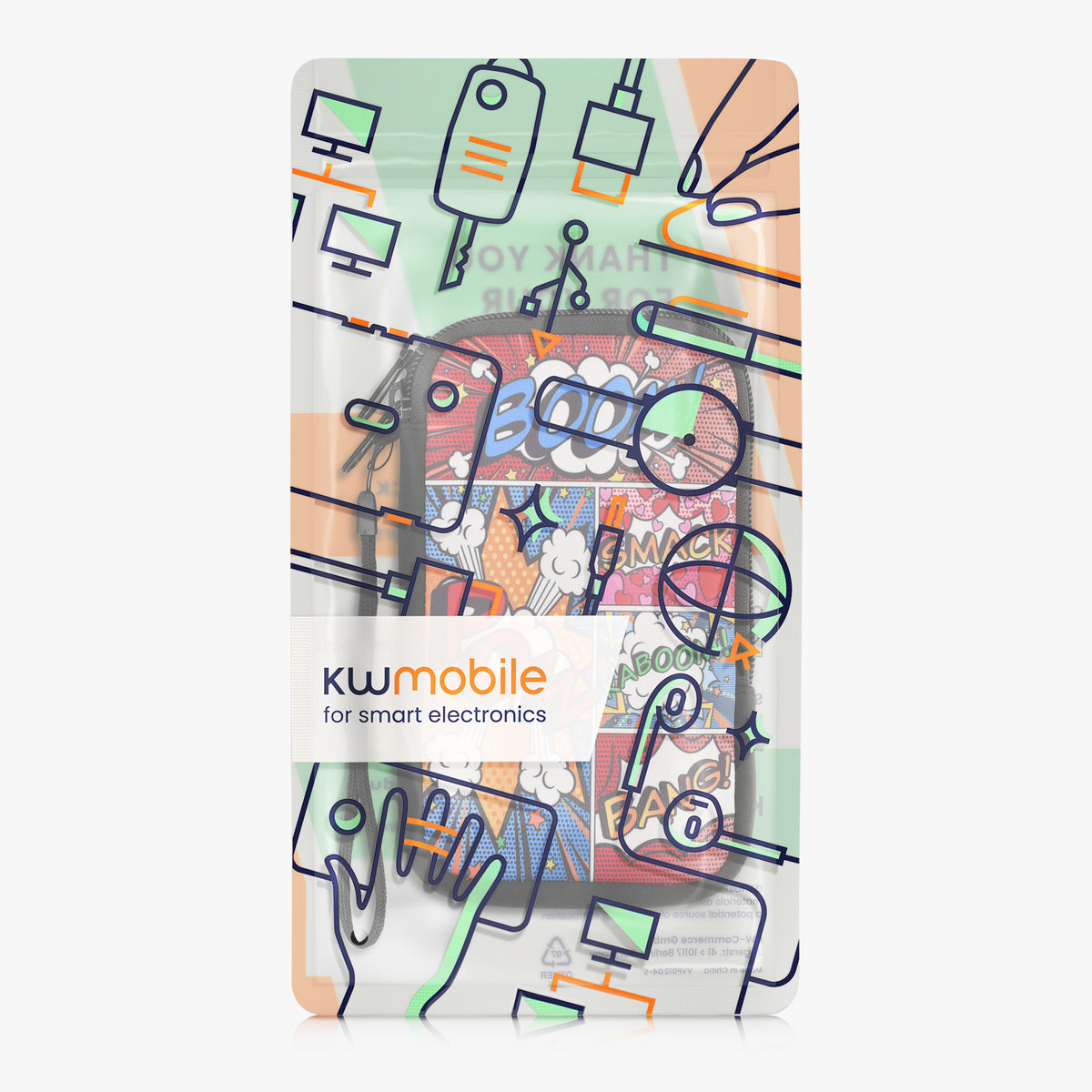 Handytasche für Smartphones 15,2 x 8,3 cm