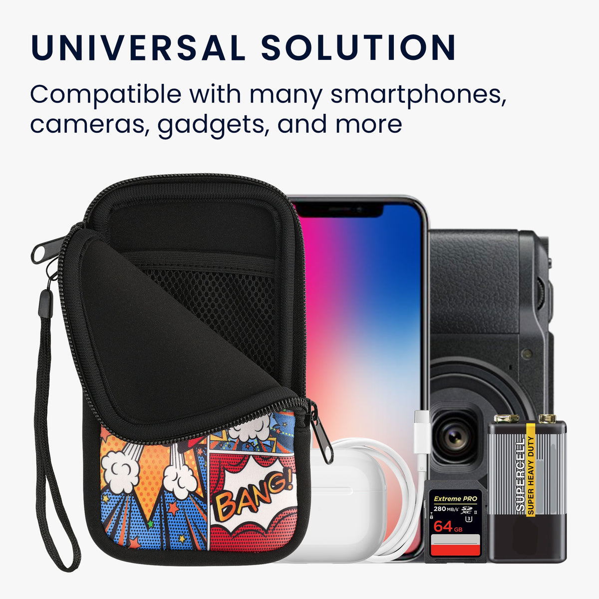 Handytasche für Smartphones 15,2 x 8,3 cm