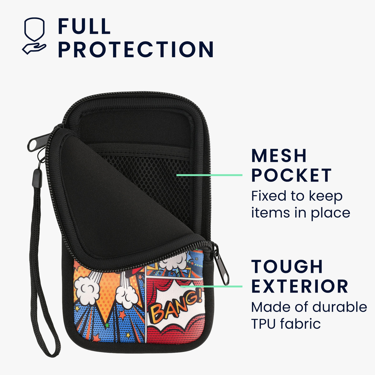 Handytasche für Smartphones 15,2 x 8,3 cm