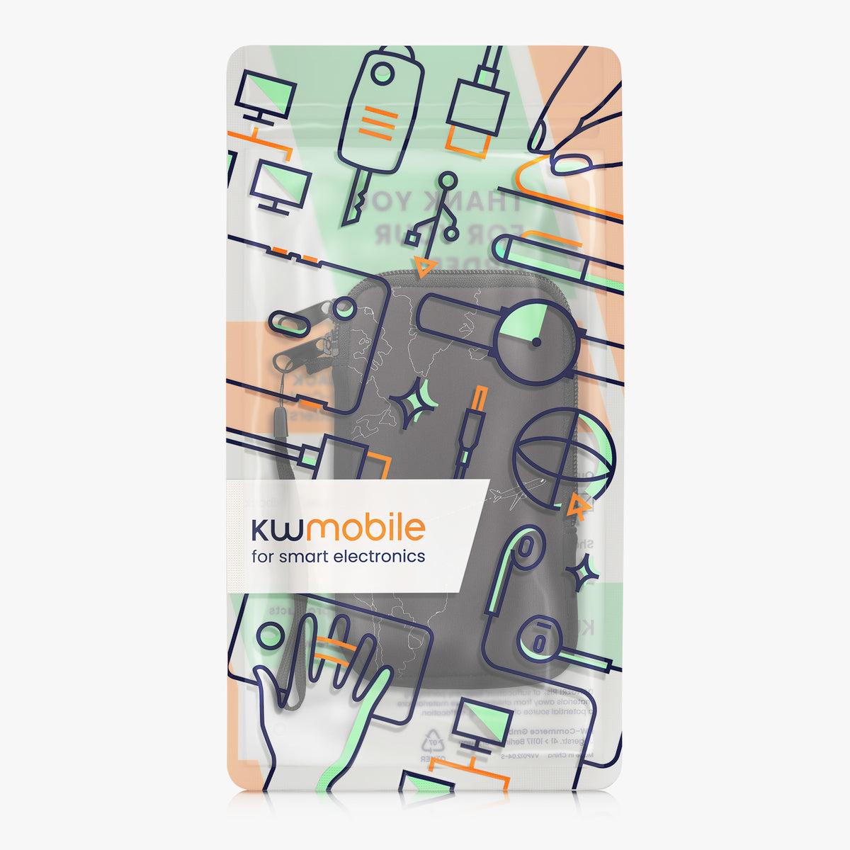 Handytasche für Smartphones 15,2 x 8,3 cm