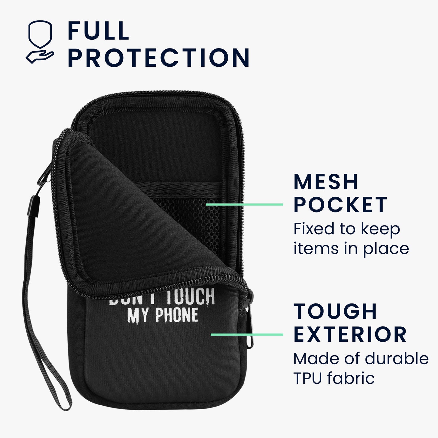Handytasche für Smartphones 15,2 x 8,3 cm