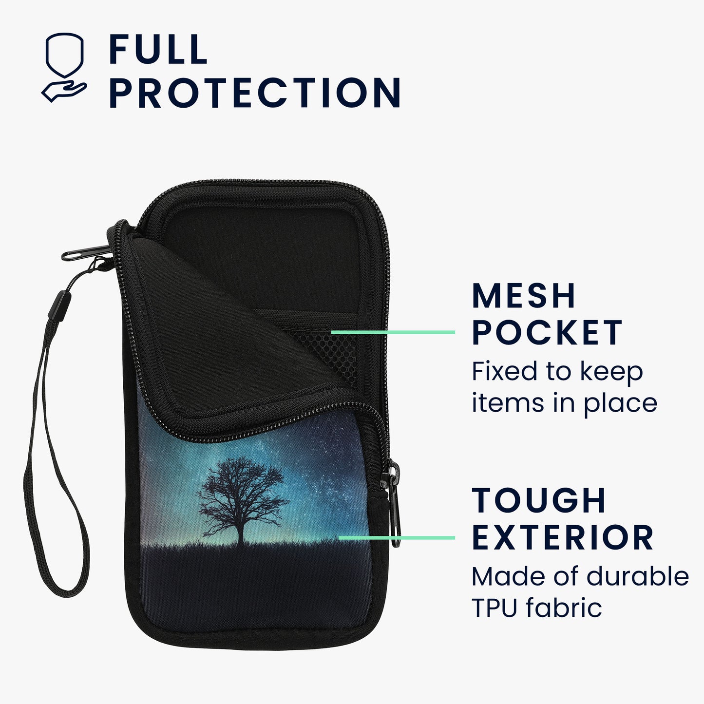 Handytasche für Smartphones 15,2 x 8,3 cm